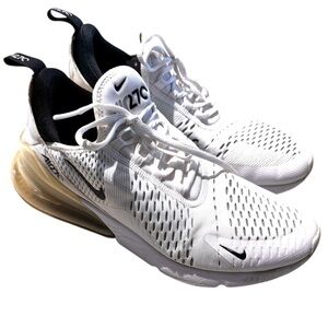 Nike Air Max 270 White Sneakers Men’s 9 Womens 10.5